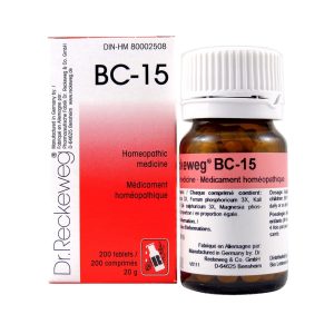 Dr. Reckeweg BC-15 | AL-HAKIM Homeopathic Center Ltd. 670 Highway 7 E, Unit #30. Richmond Hill L4B 3P2 Tel. +1(647) 673-4242