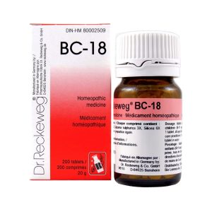 Dr. Reckeweg BC-18 | AL-HAKIM Homeopathic Center Ltd. 670 Highway 7 E, Unit #30. Richmond Hill L4B 3P2 Tel. +1(647) 673-4242