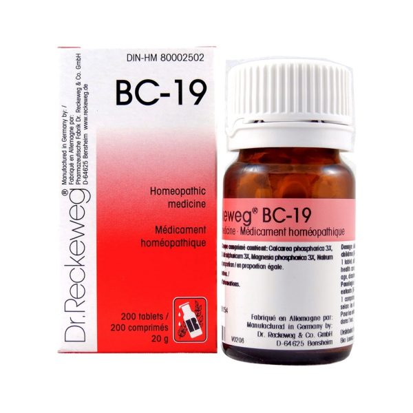 Dr. Reckeweg BC-19 | AL-HAKIM Homeopathic Center Ltd. 670 Highway 7 E, Unit #30. Richmond Hill L4B 3P2 Tel. +1(647) 673-4242