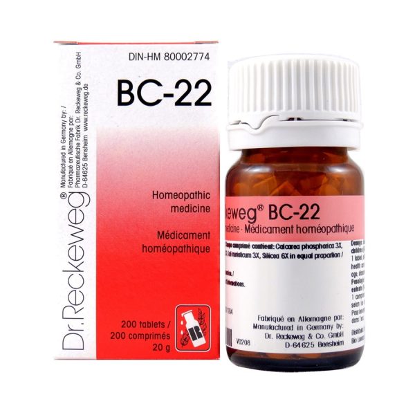 Dr. Reckeweg BC-22 | AL-HAKIM Homeopathic Center Ltd. 670 Highway 7 E, Unit #30. Richmond Hill L4B 3P2 Tel. +1(647) 673-4242