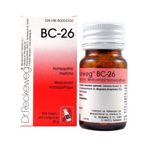Dr. Reckeweg BC-26 | AL-HAKIM Homeopathic Center Ltd. 670 Highway 7 E, Unit #30. Richmond Hill L4B 3P2 Tel. +1(647) 673-4242