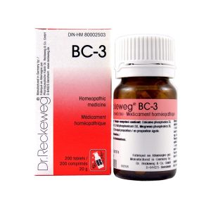 Dr. Reckeweg BC-3 | AL-HAKIM Homeopathic Center Ltd. 670 Highway 7 E, Unit #30. Richmond Hill L4B 3P2 Tel. +1(647) 673-4242