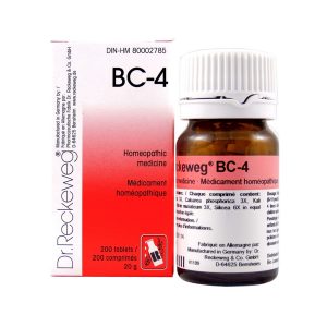 Dr. Reckeweg BC-4 | AL-HAKIM Homeopathic Center Ltd. 670 Highway 7 E, Unit #30. Richmond Hill L4B 3P2 Tel. +1(647) 673-4242
